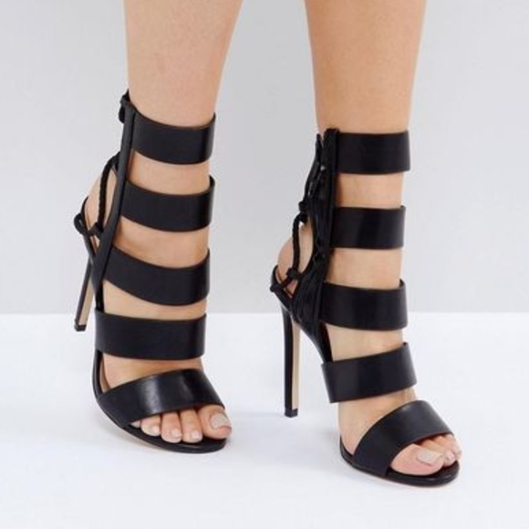 Aldo Shoes - Black Aldo Sandal Heels